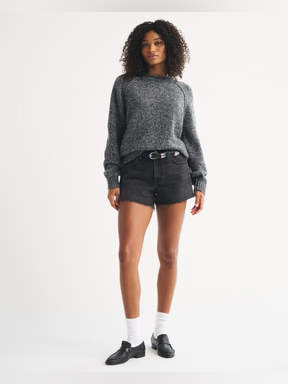 A&F - The 90’s Relaxed Cut Off Shorts High Rise Curve Love